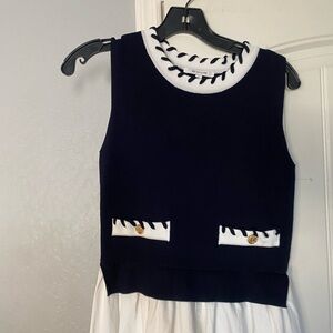 Stitch Piping Mixed Media Midi Dress
ZOE AND CLAIRE